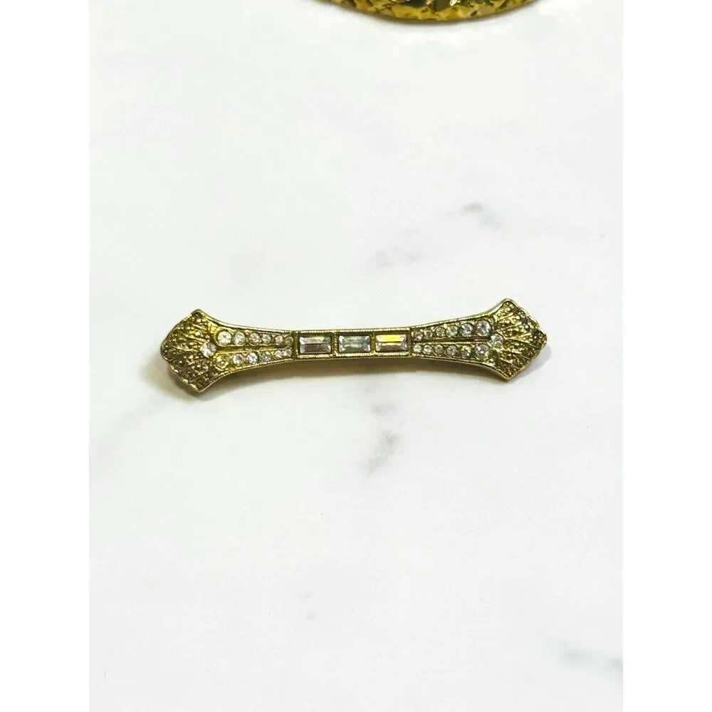 Vintage Art Deco Style Bar Brooch